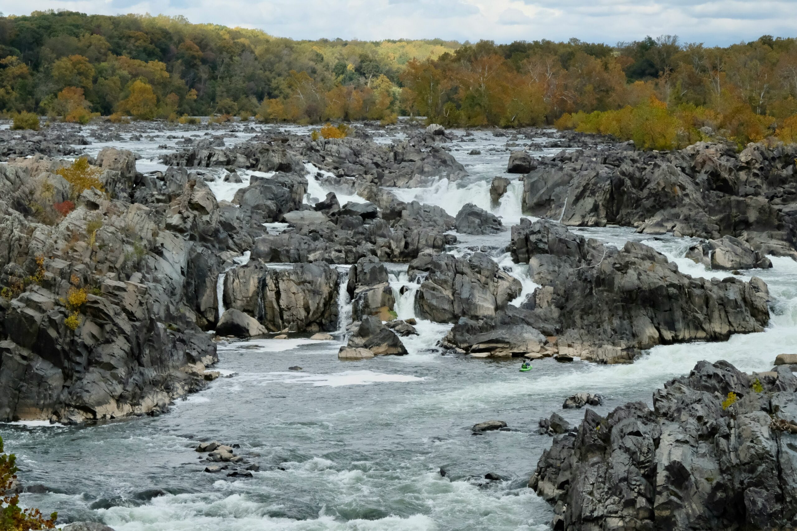 Scenic wide shot of Great Falls in the Tysons area of Fairfax.