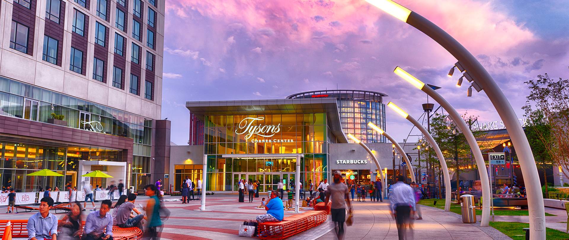Tysons Mall entryway located in Fairfax, Virginia.